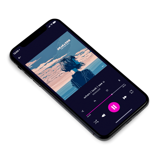 3D view of Premade Electronica & Ambient Album Cover - Fiord #7731 | AlbumArtZone*