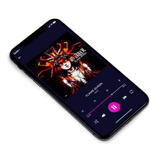 3D view of Premade Heavy Metal & Gothic Metal Album Cover - Night Rider #7762 | AlbumArtZone*