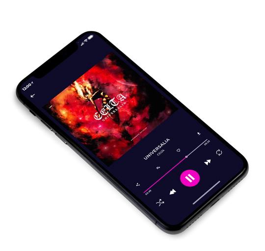 3D view of Premade Heavy Metal & Gothic Metal Album Cover - Flame Pea #7763 | AlbumArtZone*