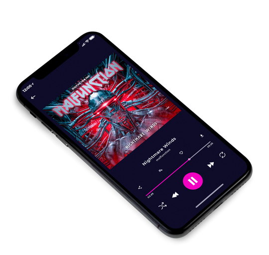 3D view of Premade Heavy Metal & Gothic Metal Album Cover - Thunder #7800 | AlbumArtZone*