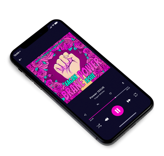 3D view of Premade Pop Album Cover - Cerise #7843 | AlbumArtZone*