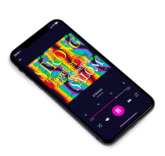 3D view of Premade Podcast Album Cover - Blumine #7860 | AlbumArtZone*