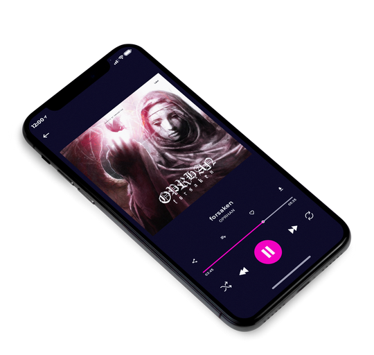3D view of Premade Heavy Metal & Gothic Metal Album Cover - Pink Flare #7886 | AlbumArtZone*