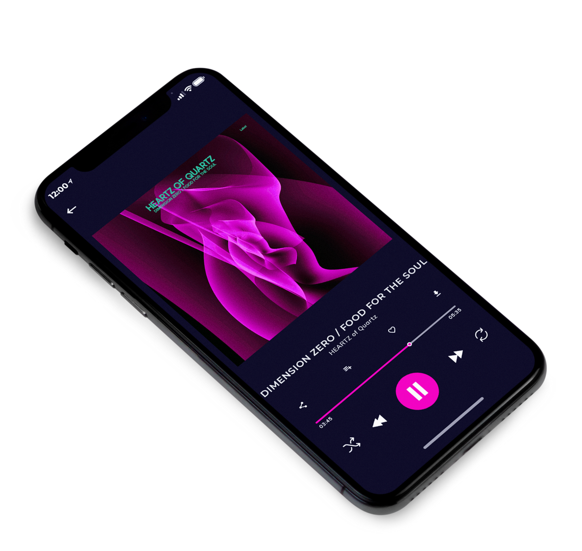 3D view of Premade Pop Album Cover - Aubergine #8139 | AlbumArtZone*