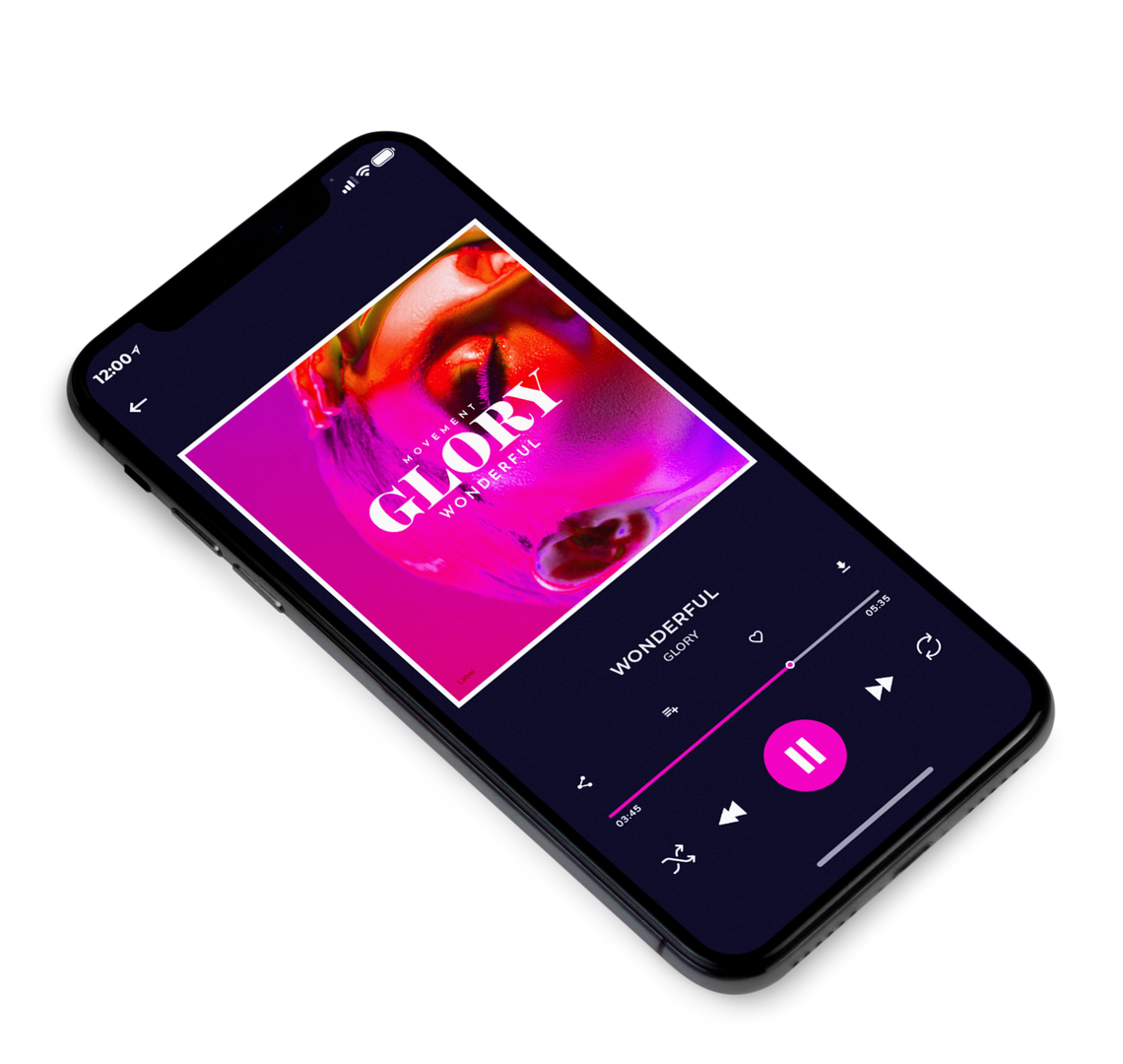 3D view of Premade Dance & House Album Cover - Red Violet #8211 | AlbumArtZone*