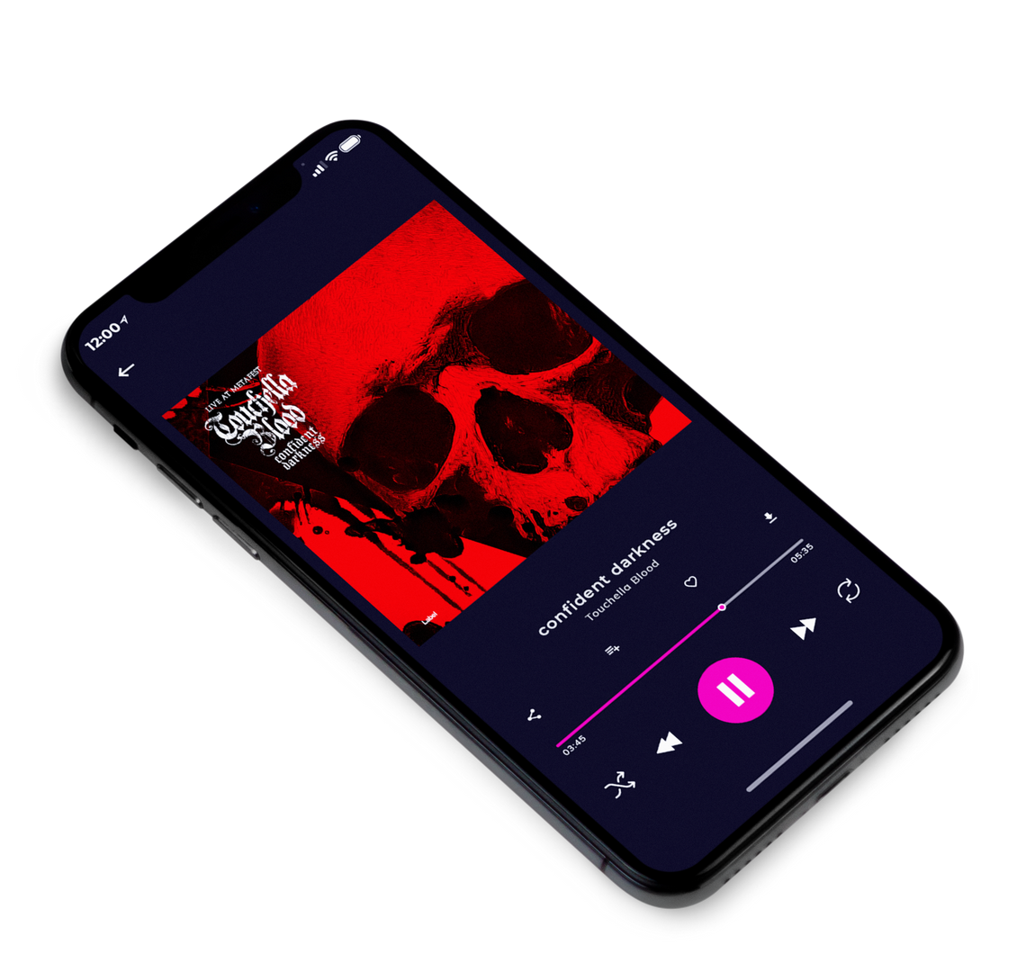 3D view of Premade Heavy Metal & Gothic Metal Album Cover - Rebel #8526 | AlbumArtZone*