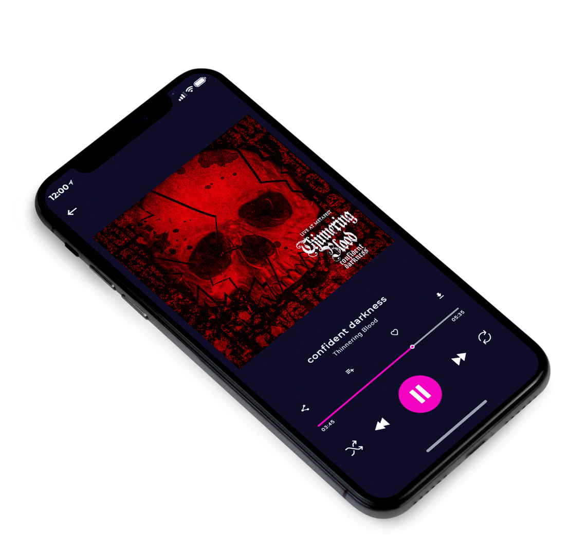 3D view of Premade Heavy Metal & Gothic Metal Album Cover - Wood Bark #8527 | AlbumArtZone*