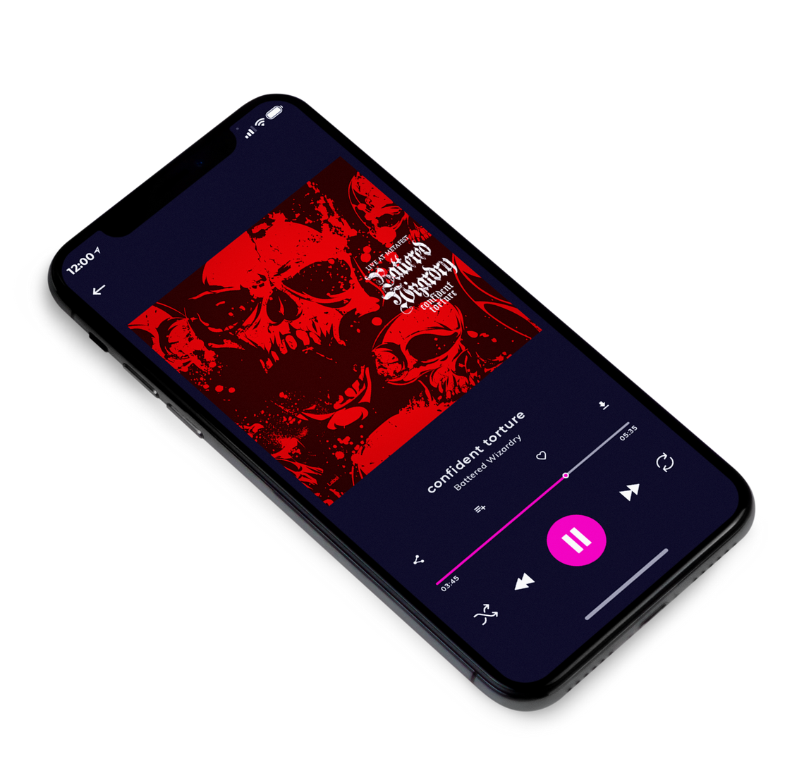 3D view of Premade Heavy Metal & Gothic Metal Album Cover - Rebel #8536 | AlbumArtZone*