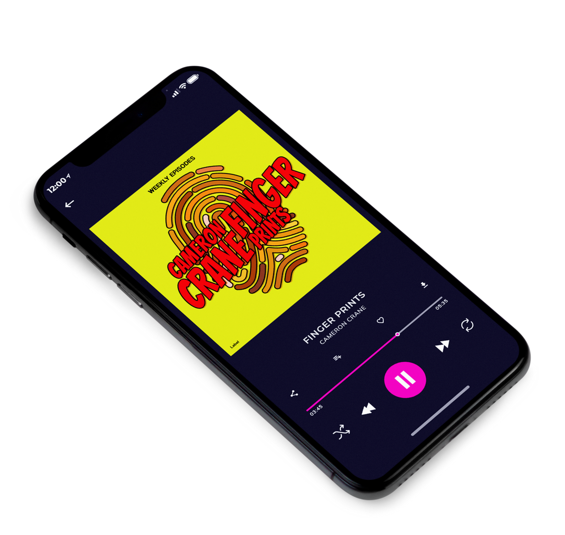 3D view of Premade Podcast Album Cover - Bitter Lemon #8694 | AlbumArtZone*