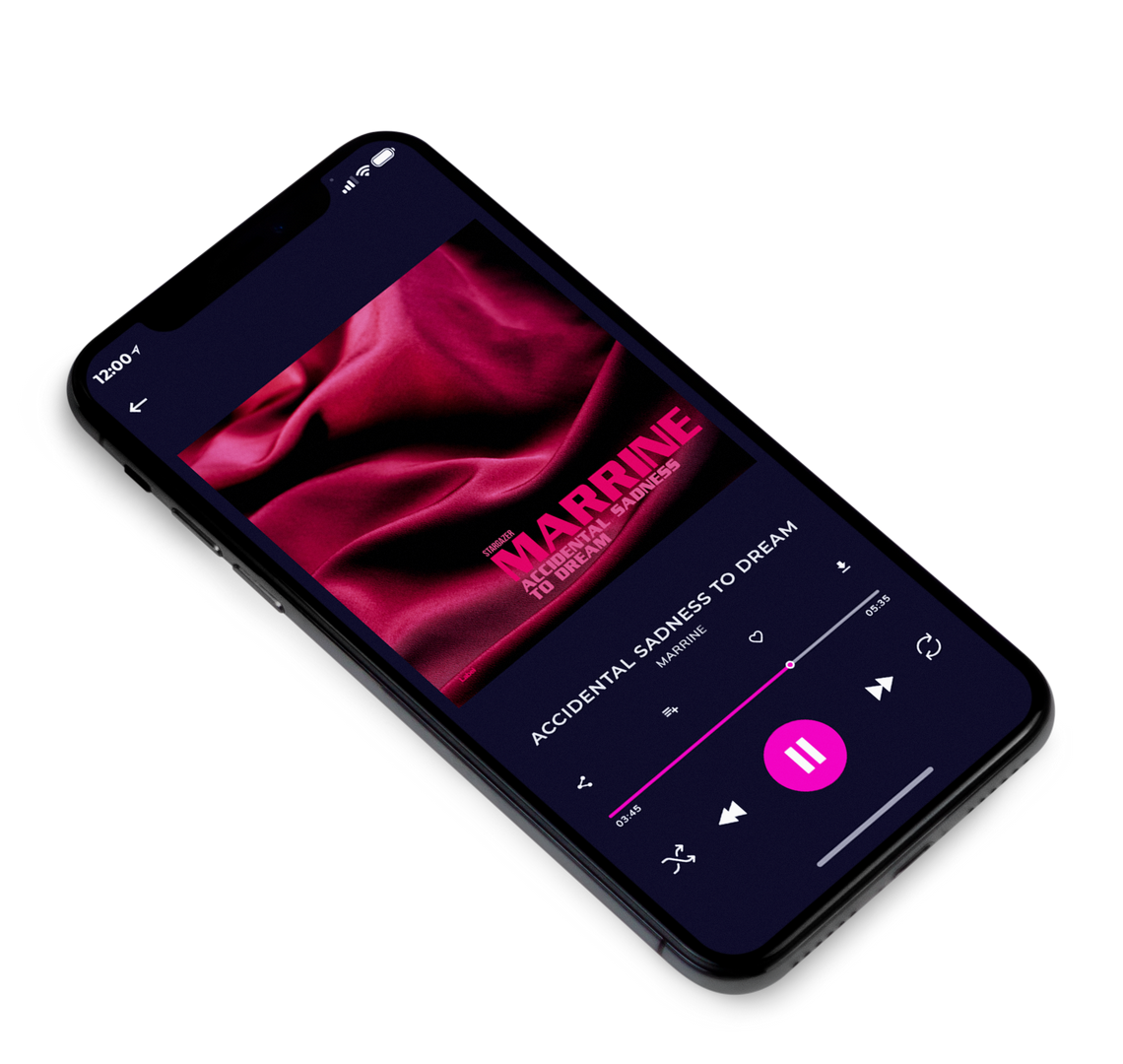 3D view of Premade Pop Album Cover - Aubergine #8743 | AlbumArtZone*
