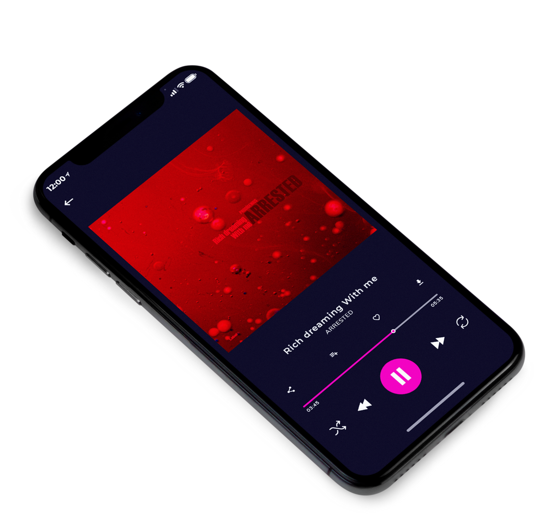 3D view of Premade Rock,Punk & Alternative Album Cover - Red Oxide #8759 | AlbumArtZone*