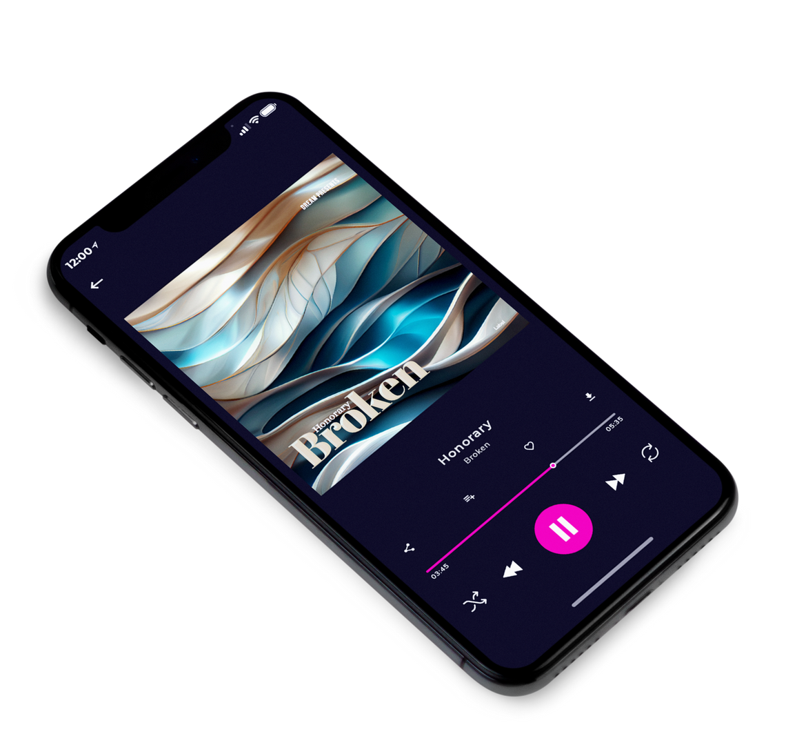 3D view of Premade Electronica & Ambient Album Cover - Limed Spruce #8824 | AlbumArtZone*