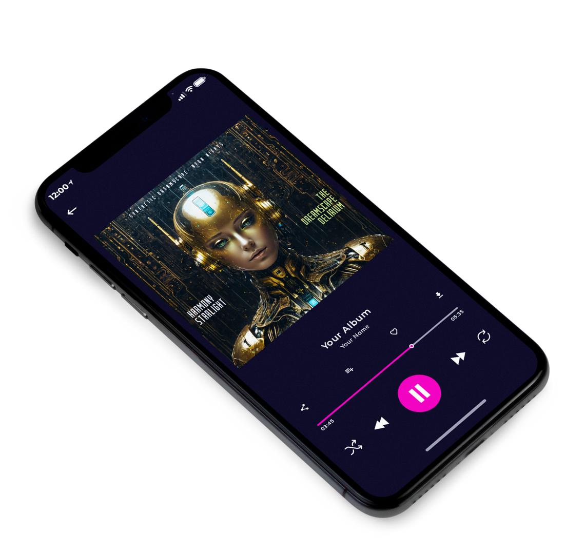 3D view of Premade Pop Album Cover - Heavy Metal #10091 | AlbumArtZone*