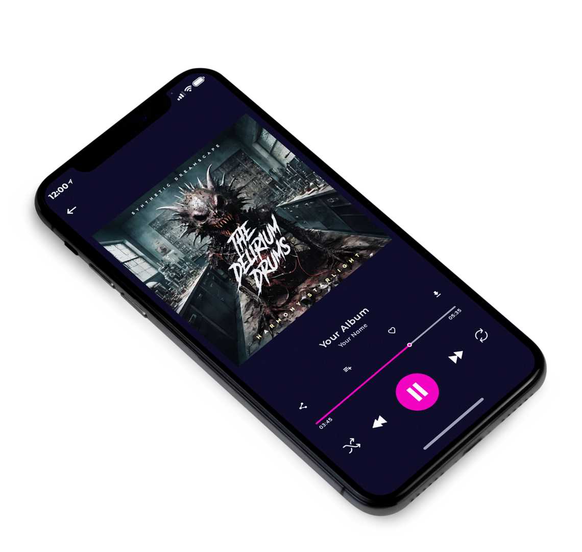 3D view of Premade Rock,Punk & Alternative Album Cover - Shark #10119 | AlbumArtZone*
