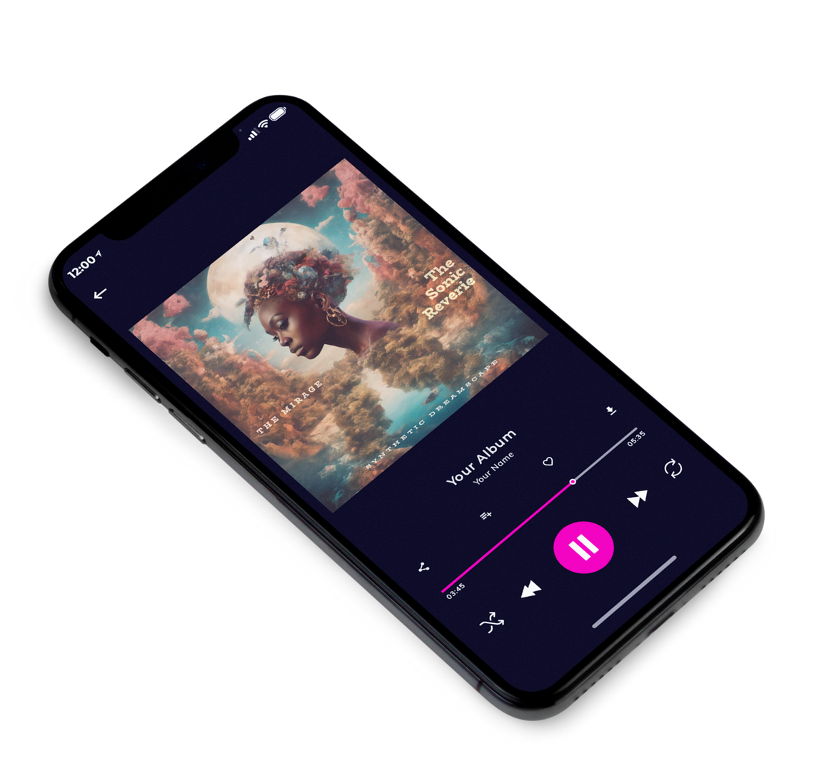 3D view of Premade Indie & Folk Music Album Cover - Pine Cone #10158 | AlbumArtZone*