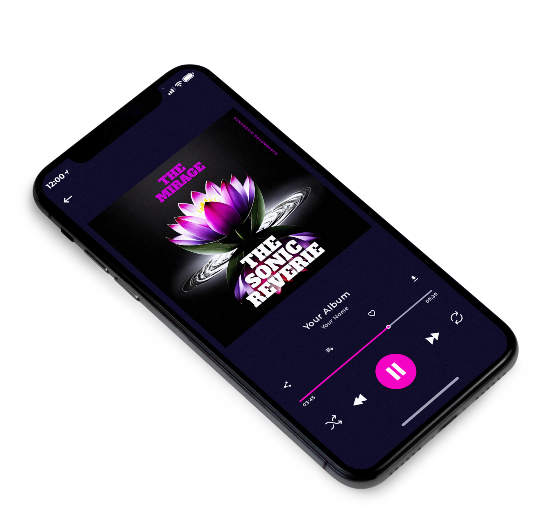 3D view of Premade Podcast Album Cover - Viola #10163 | AlbumArtZone*