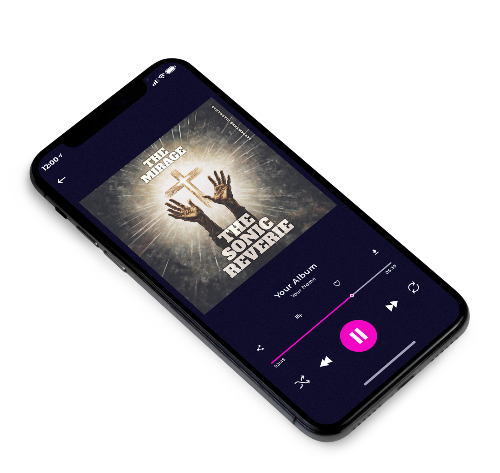 3D view of Premade Soundtrack Album Album Cover - Merlin #10164 | AlbumArtZone*