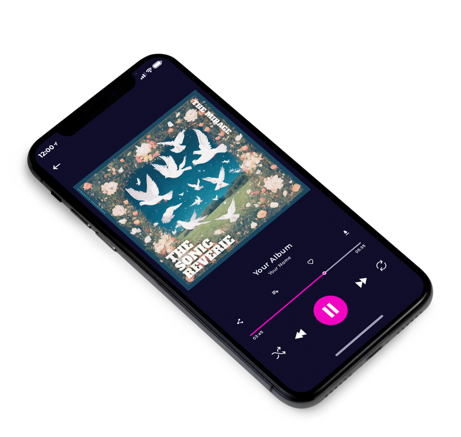 3D view of Premade Indie & Folk Music Album Cover - Limed Spruce #10166 | AlbumArtZone*