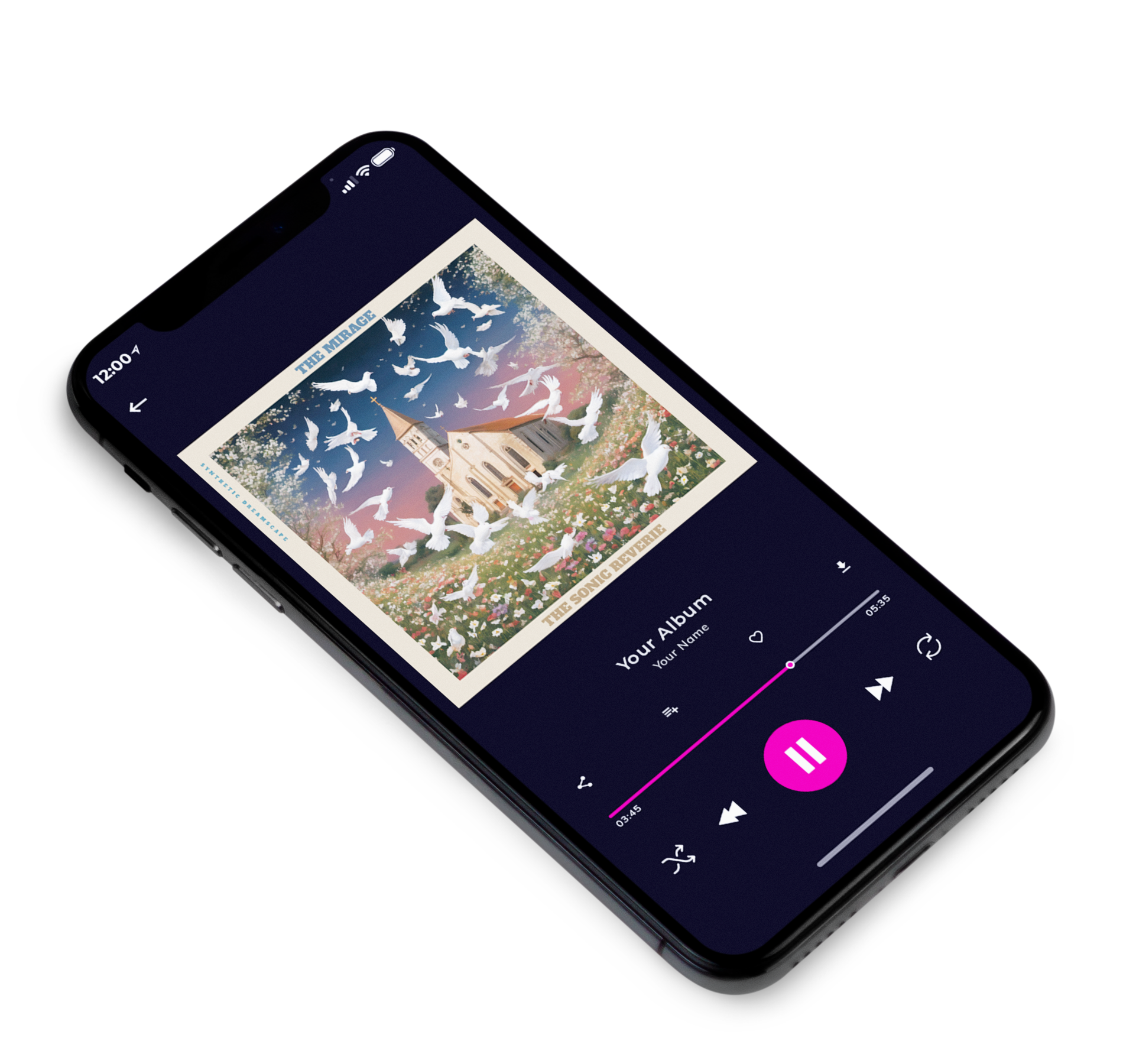 3D view of Premade Indie & Folk Music Album Cover - Makara #10167 | AlbumArtZone*