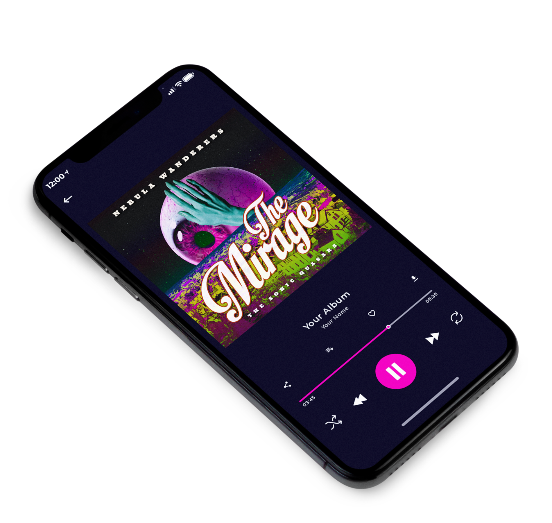 3D view of Premade Podcast Album Cover - Thunder #10225 | AlbumArtZone*