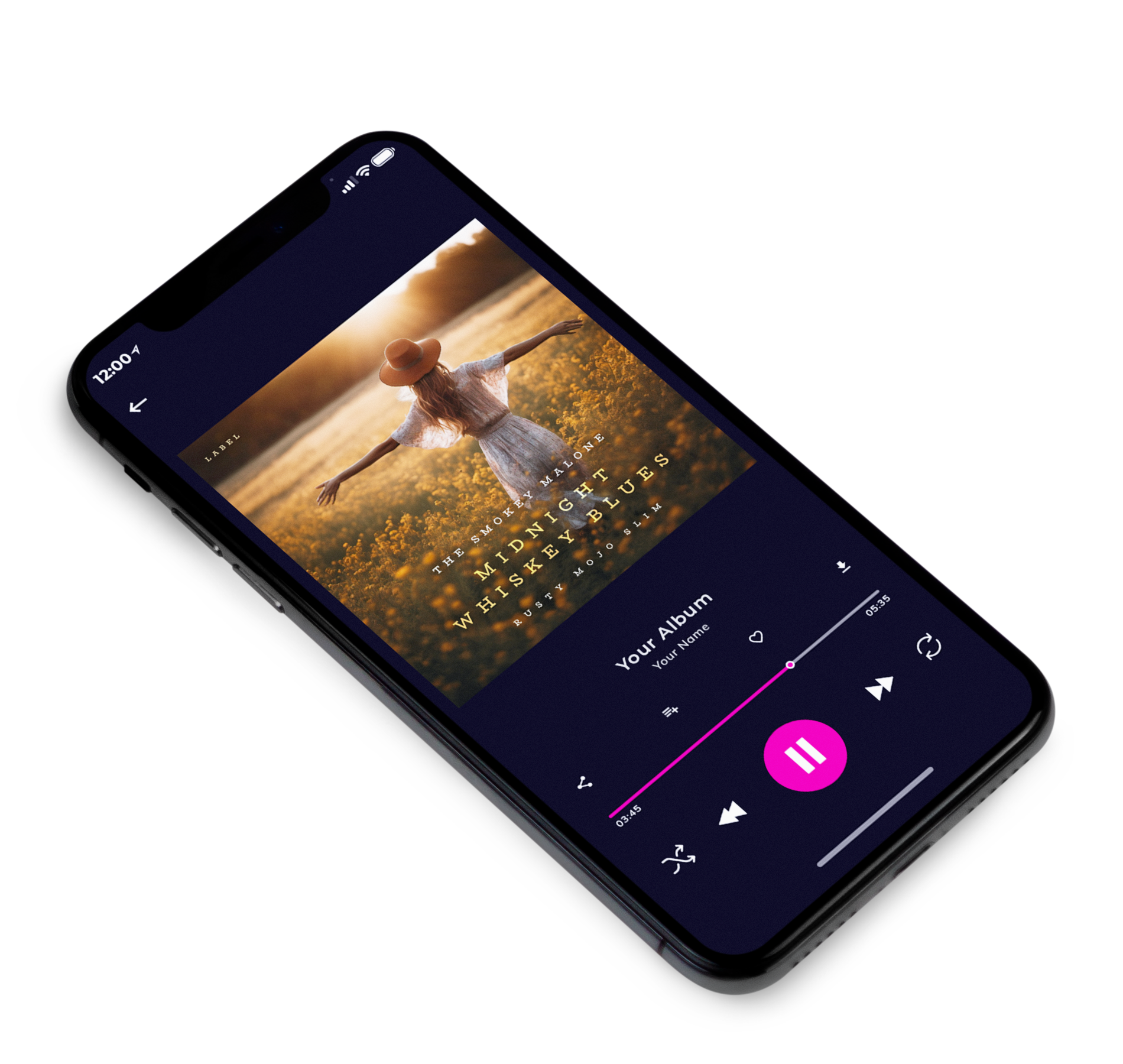 3D view of Premade Pop Album Cover - Iroko #10278 | AlbumArtZone*