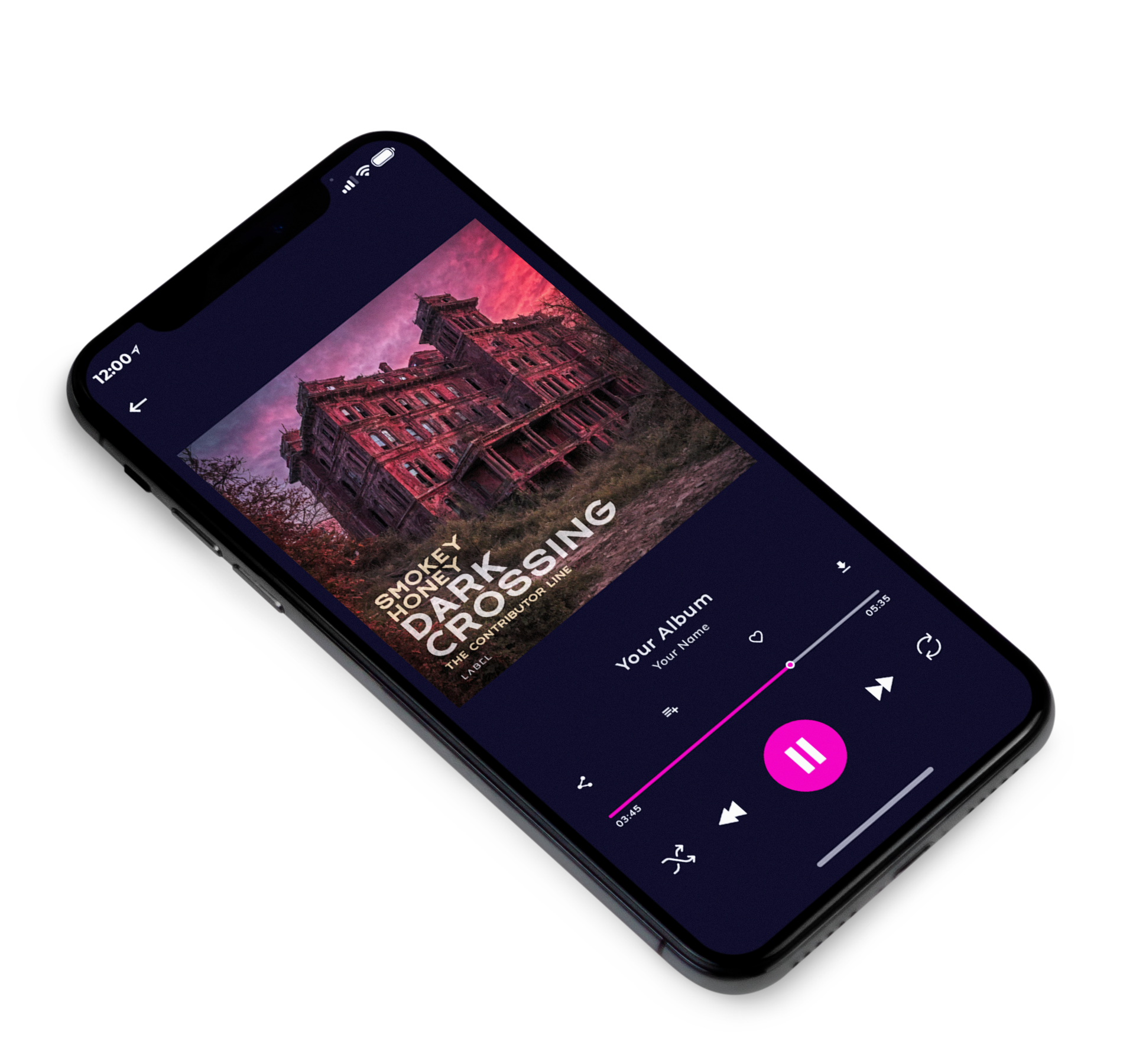 3D view of Premade Rock,Punk & Alternative Album Cover - Cocoa Brown #10320 | AlbumArtZone*
