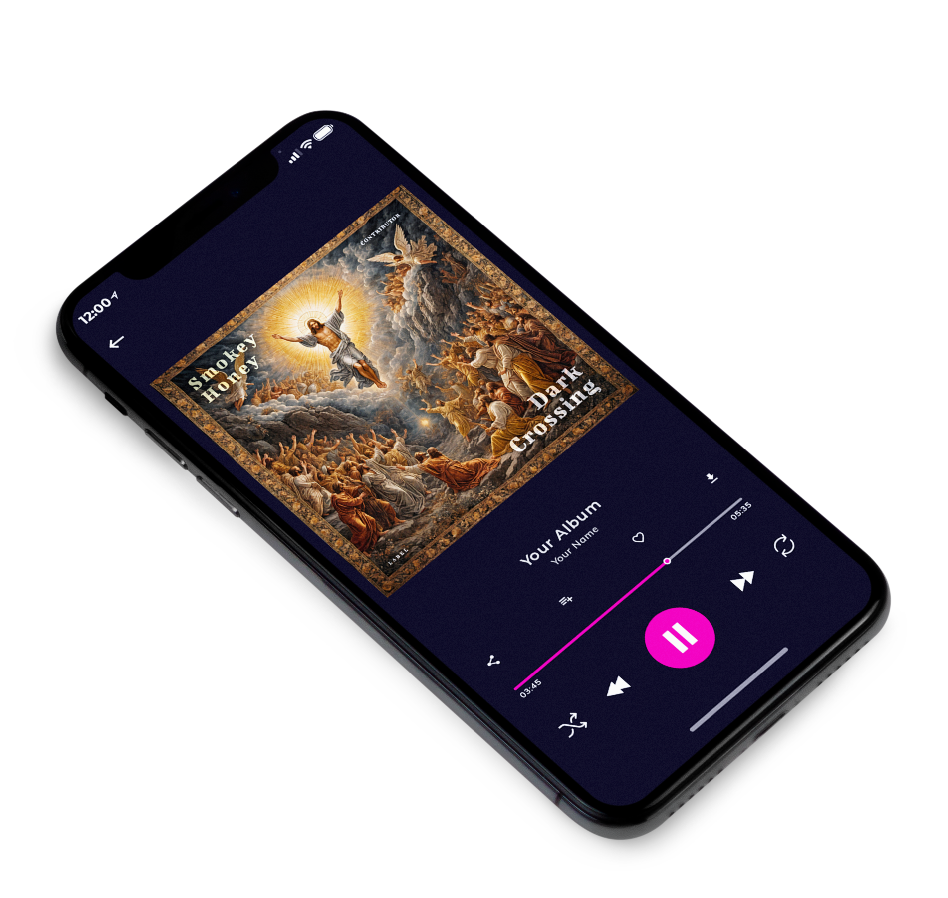 3D view of Premade Early Music Album Cover - Mondo #10342 | AlbumArtZone*