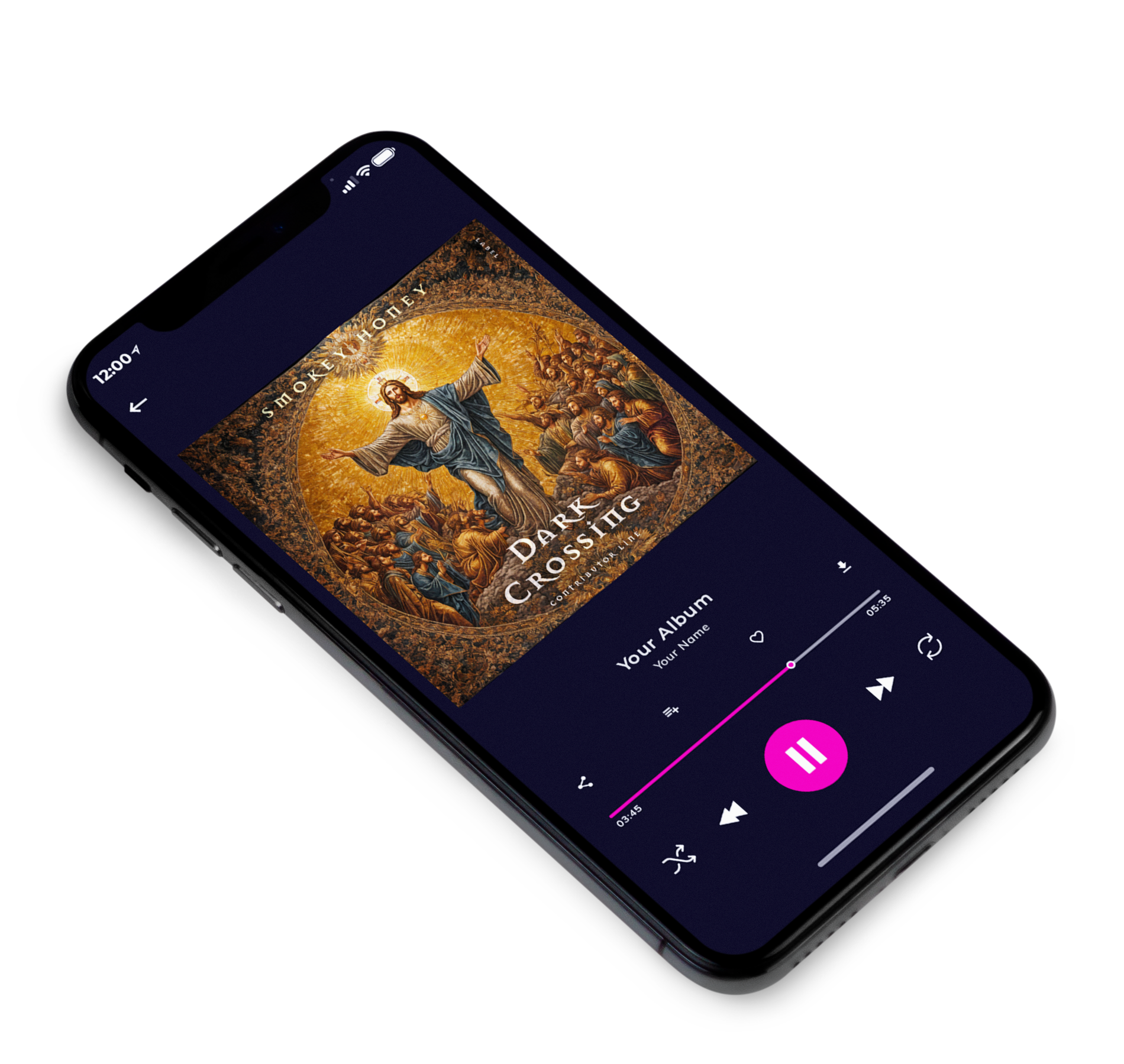 3D view of Premade Rock,Punk & Alternative Album Cover - Iroko #10343 | AlbumArtZone*