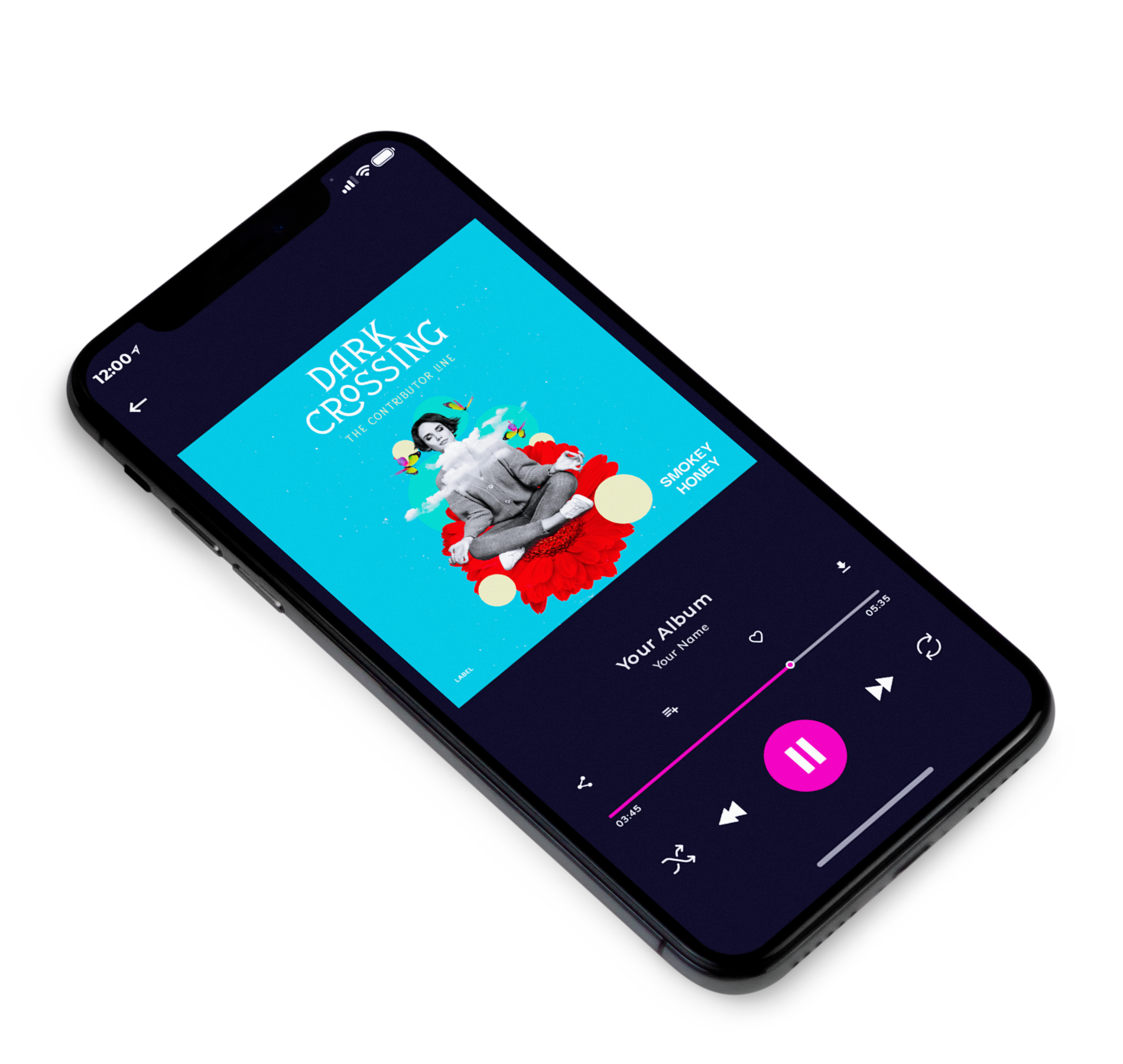 3D view of Premade Podcast Album Cover - Scooter #10355 | AlbumArtZone*