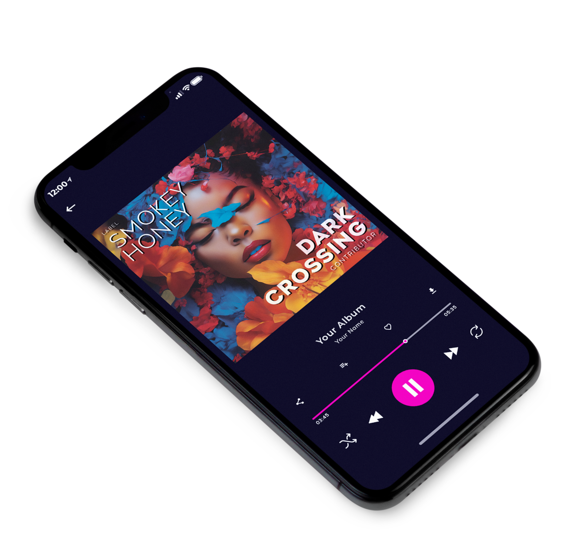 3D view of Premade Podcast Album Cover - Thunder #10401 | AlbumArtZone*