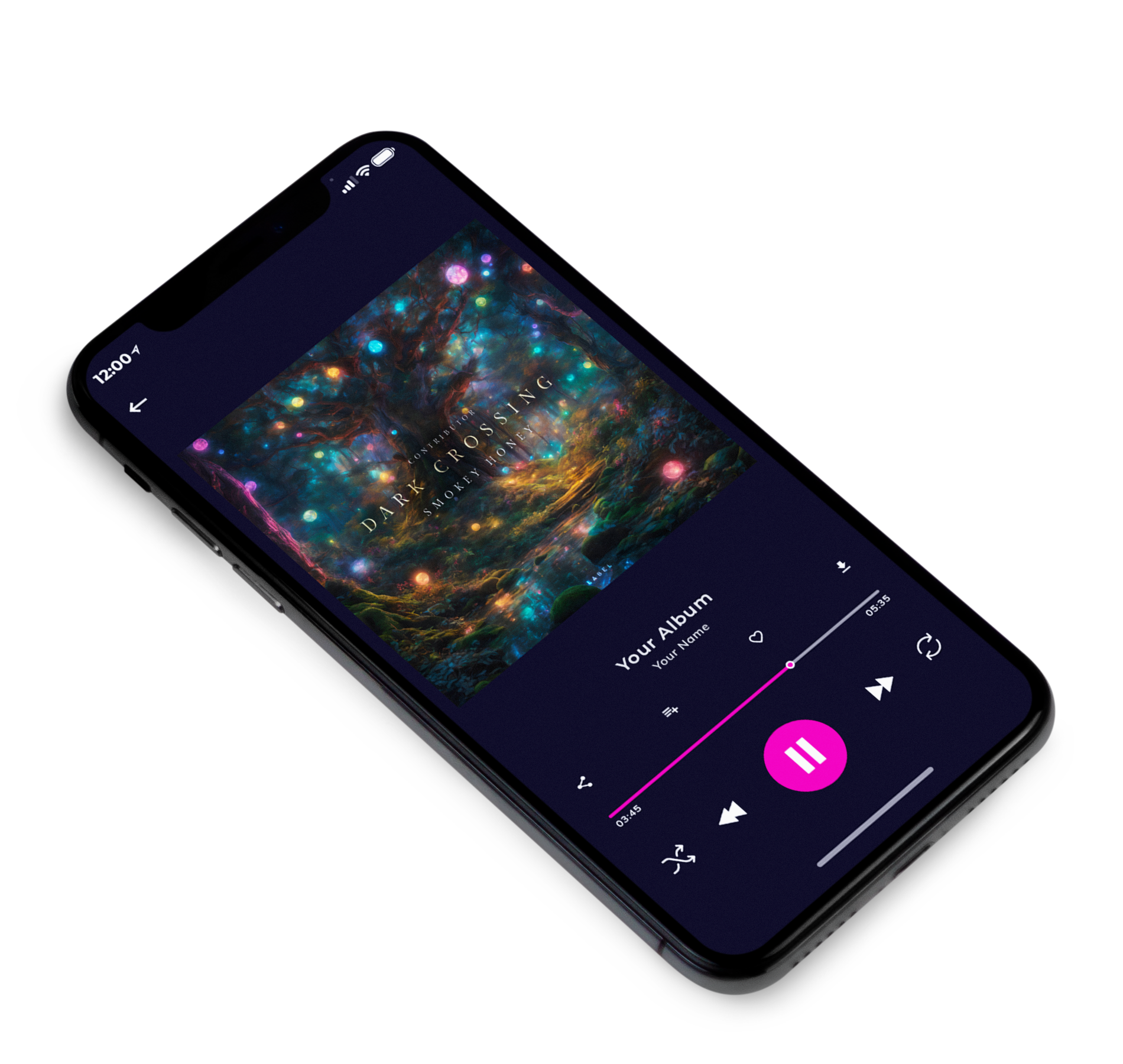 3D view of Premade Podcast Album Cover - Outer Space #10416 | AlbumArtZone*