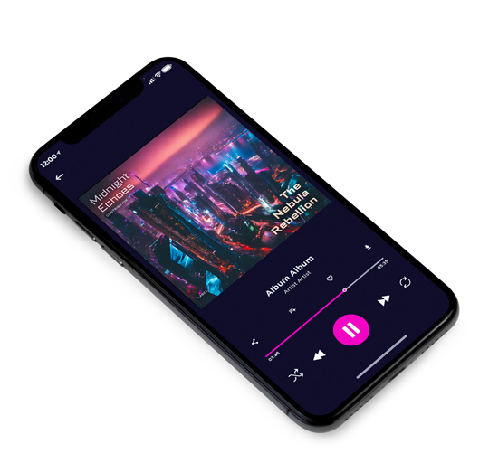 3D view of Premade Contemporary Music Album Cover - Blackcurrant #10471 | AlbumArtZone*