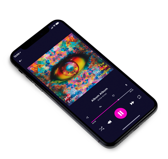 3D view of Premade Contemporary Music Album Cover - Outer Space #10482 | AlbumArtZone*
