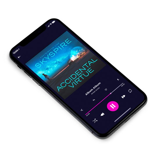 3D view of Premade Electronica & Ambient Album Cover - Ebony Clay #11023 | AlbumArtZone*