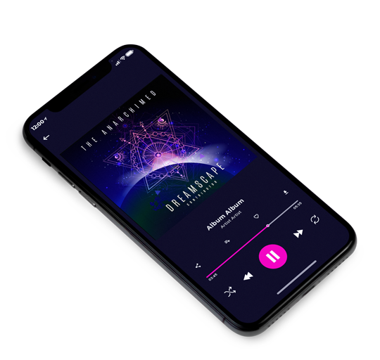 3D view of Premade Electronica & Ambient Album Cover - Black Pearl #11167 | AlbumArtZone*