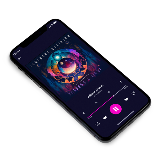 3D view of Premade Electronica & Ambient Album Cover - Mirage #11169 | AlbumArtZone*