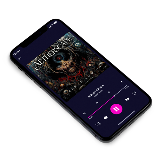 3D view of Premade Heavy Metal & Gothic Metal Album Cover - Cod Gray #11242 | AlbumArtZone*