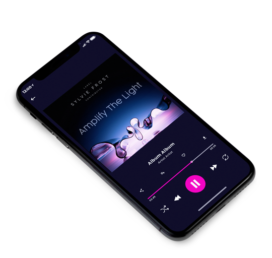 3D view of Premade Contemporary Music Album Cover - Light Wisteria #11363 | AlbumArtZone*