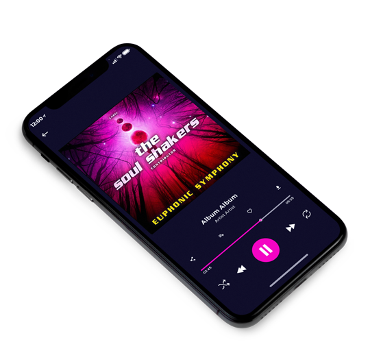 3D view of Premade Electronica & Ambient Album Cover - Aubergine #11473 | AlbumArtZone*