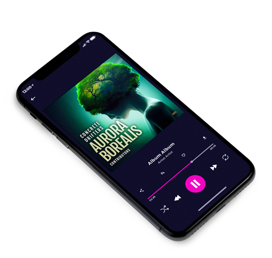 3D view of Premade Electronica & Ambient Album Cover - Black #11559 | AlbumArtZone*