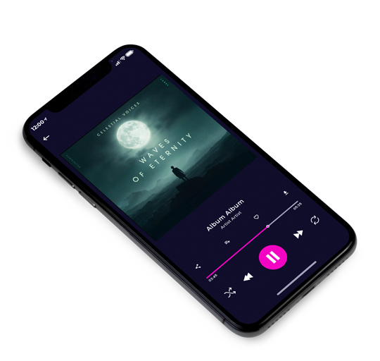 3D view of Premade Electronica & Ambient Album Cover - Outer Space #11730 | AlbumArtZone*