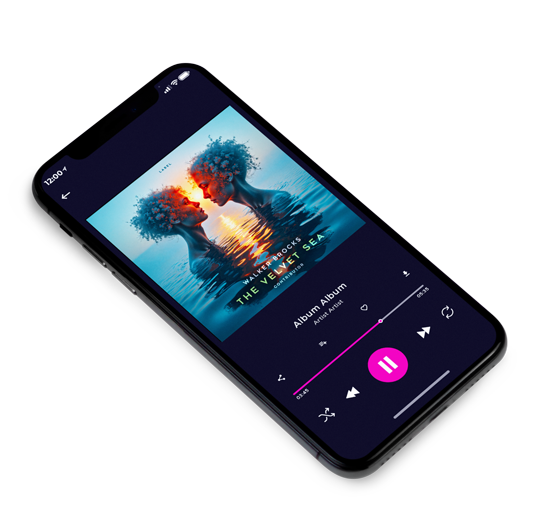 3D view of Premade Electronica & Ambient Album Cover - Blue Dianne #11782 | AlbumArtZone*