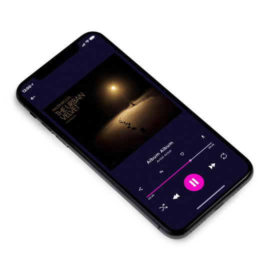 3D view of Premade Electronica & Ambient Album Cover - Night Rider #11802 | AlbumArtZone*