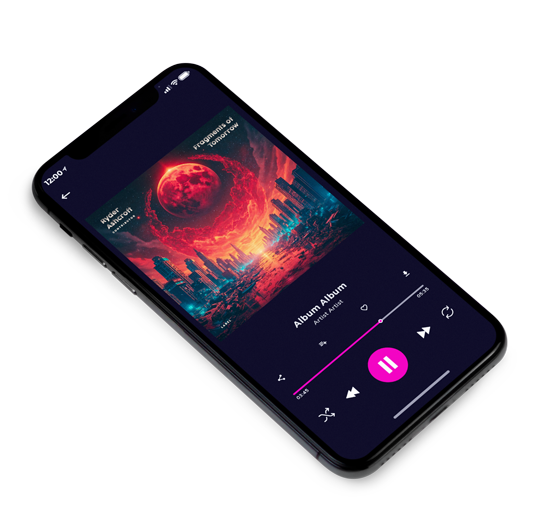 3D view of Premade Electronica & Ambient Album Cover - Baltic Sea #11897 | AlbumArtZone*