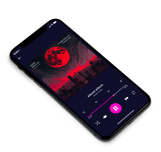 3D view of Premade Electronica & Ambient Album Cover - Cocoa Brown #11898 | AlbumArtZone*