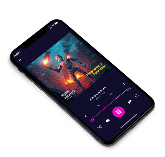 3D view of Premade Electronica & Ambient Album Cover - Tuna #11907 | AlbumArtZone*