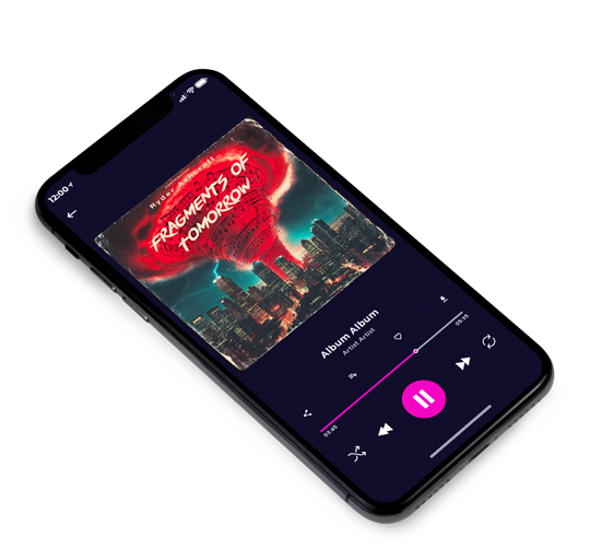 3D view of Premade Electronica & Ambient Album Cover - Roman #11914 | AlbumArtZone*