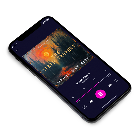 3D view of Premade Electronica & Ambient Album Cover - Copper #11949 | AlbumArtZone*