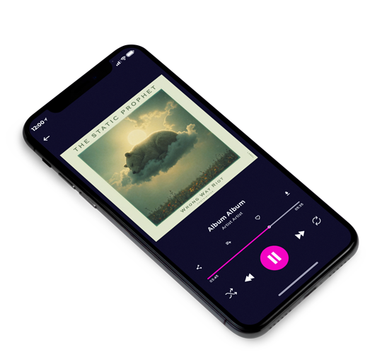 3D view of Premade Podcast Album Cover - Finch #11982 | AlbumArtZone*