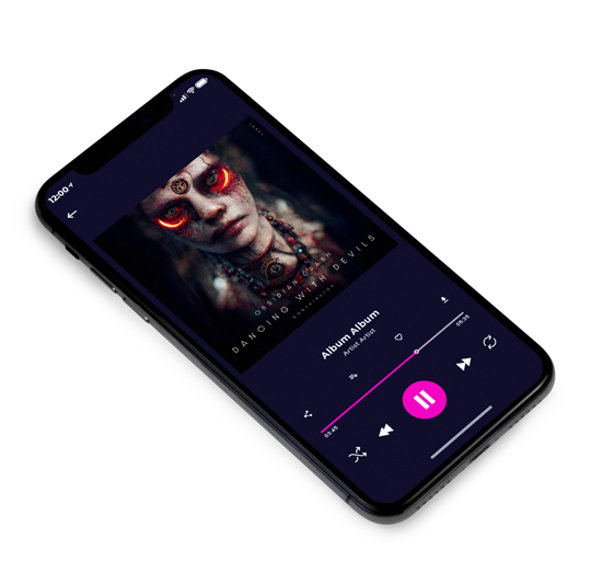 3D view of Premade Electronica & Ambient Album Cover - Cinder #12060 | AlbumArtZone*